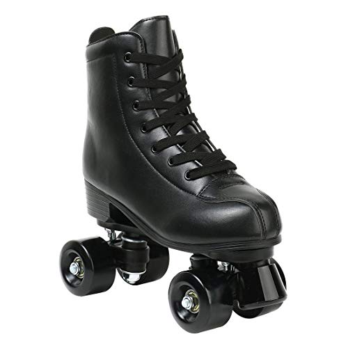 Xudrez Roller Skate Shoes For Women Men Pu Leather High-Top Double-Row Roller Skates For Beginner, Professional Indoor Outdoor Roller Skates With Shoes Bag (Black Wheel,37) #TOP7