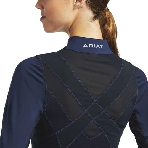 ARIAT Womens Ascent 1/4 Zip L/S Baselayer Black - Image 3