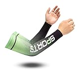 AKCHDZAW Armstulpen EIS Seide Ärmel Sonnenschutz Manschette Uv Sonnenschutz Arm Ärmel Anti-Rutsch Männer Frauen Lange Handschuhe Outdoor Cool Sport-1 Pair Sleeves - 5,One Size