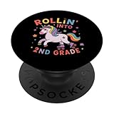 rollin nella seconda elementare back to school first day unicorn girl popsockets popgrip intercambiabile