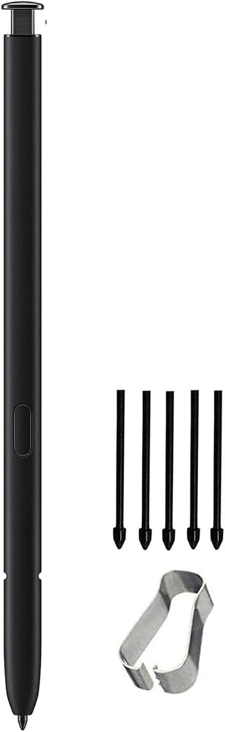 S23 Ultra Stylus Pen (WithBluetooth) Replacement for Samsung Galaxy S23 Ultra 5G All Versions Touch Pen +Tips/Nibs. (Black)