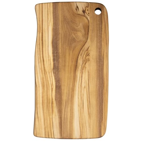 Tabla para cortar y servir de madera de olivo rectangular miniatura 1