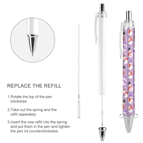 Bolígrafos de gel retráctiles de punta fina 0,5 mm para papelería navideña en negro 4