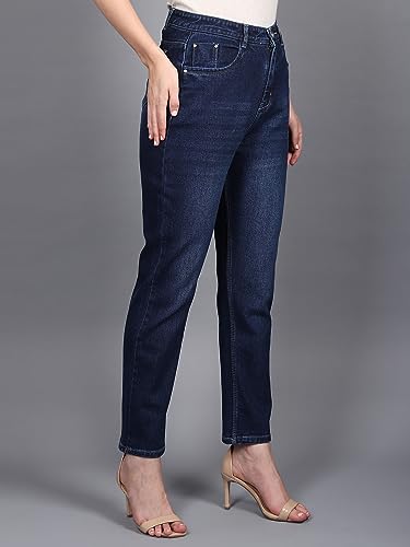 Image of Glossia Denim Baggy Jeans for Woman | Wide Leg Jeans for Women | High Waist Jean's for Woman | Loose Fit Plus Size Denim Ladies Jean's for Women(WJ-604-$)