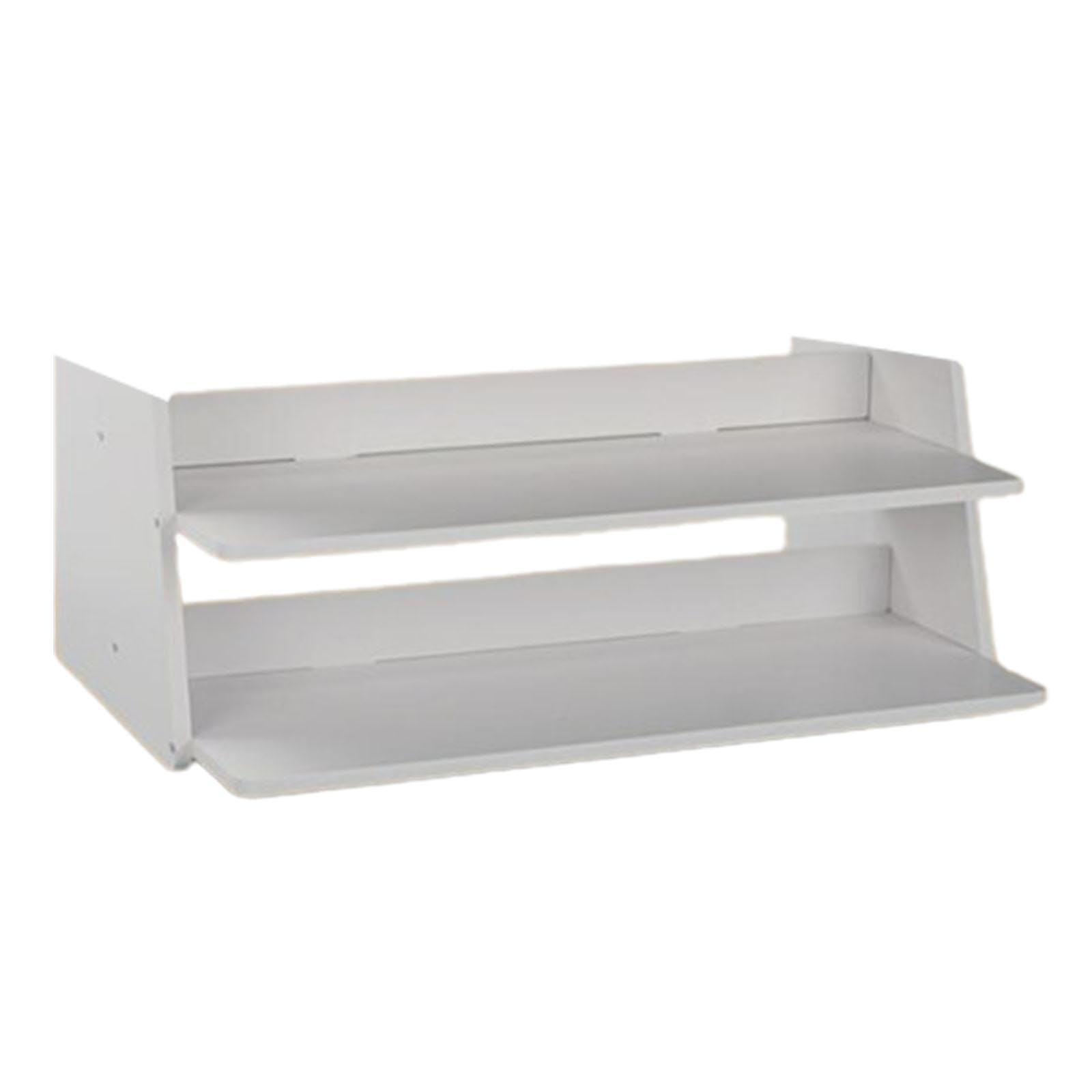 Mini espositore durevole per modelli di veicoli, meravigliosa opzione per la collezione di auto da parcheggio in diorama in Per scala 1/32, espositore, Bianco, 2 strati