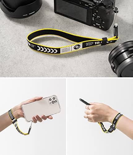 Image of Ringke Hand Strap [Anti Theft & Drop] Multipurpose Adjustable Wrist Lanyard with Easy Release Buckle for iPhone /Galaxy /Pixel Phone Cases, Cameras, etc