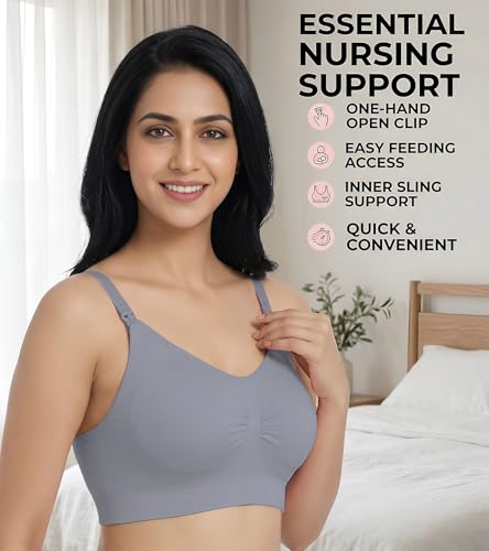 Image of DClub Comfort Revolution Seamless Bra -Easy lite Full-Coverage Wireless Everyday Bra with Soft Comfort with Removable Pad.
