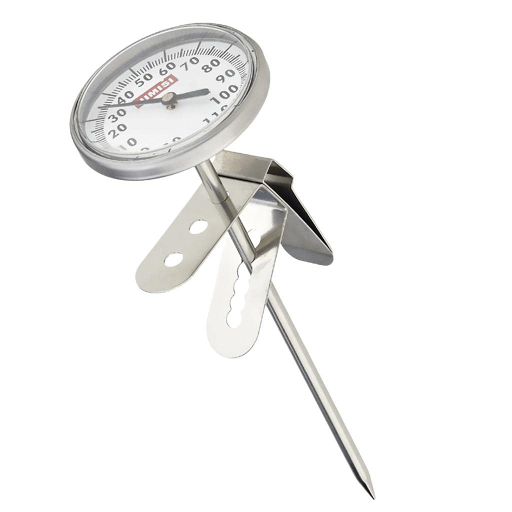 Thermomètre à Lait Herreicher - Acier Inoxydable • Précision ±0.5°C • Pour Café, Cuisine, Pâtisserie