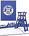 Produktbild 3D Geburtstagskarte Schalke  Glück Auf - Pop-Up Karte Gelsenkirchen - als Geburtstagsgeschenk, Einladungskarte, Gutschein & Ruhrpott Souvenir