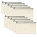 10 Pièces DIY Vierge Toile Trousse de Rangement en tissu Trousse Personnalisabl Ecru,Trousse Maquillage Femme,Pochette Maîtresse,Trousse Espack,Ttrousse Bijoux,Dossier(Blanc)