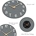 Roymnie Wall Clock 12 Inch, Modern Wall Clocks Battery Operated, Silent Non Ticking Clock Decorative for Living Room, Office, Bedroom, Home, School (Gray)