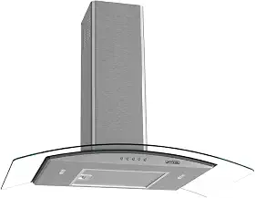COIFA DE PAREDE 80CM VIDRO CURVO CLEAN FOGATTI KROMANOX 220V