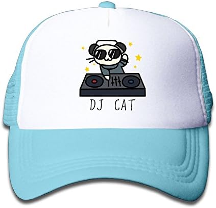 G5dv Cap DJ Cat Outdoors Trucker Hats Adjustable Mesh Back Cap