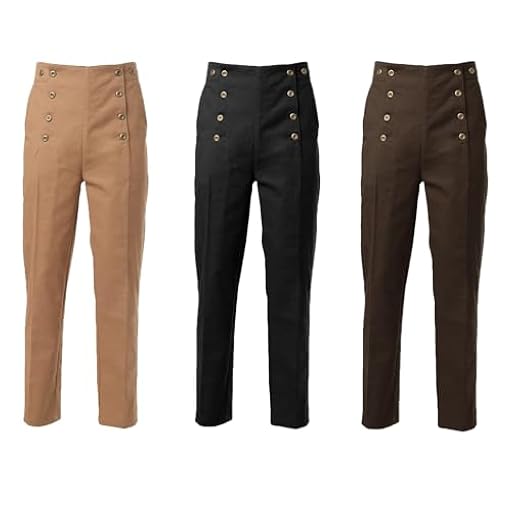 BPURB Pantalones Victorianos para Hombre, Disfraz de Cosplay Vintage Steampunk Gótico Punk | Ya disponible en tu tienda friki favorita! En mundofriki.es!