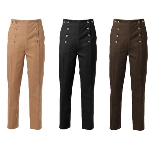 BPURB Pantalones Victorianos para Hombre, Disfraz de Cosplay