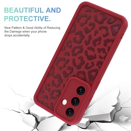 Image of Compatible with Samsung Galaxy S26 Plus Case, Wine Red