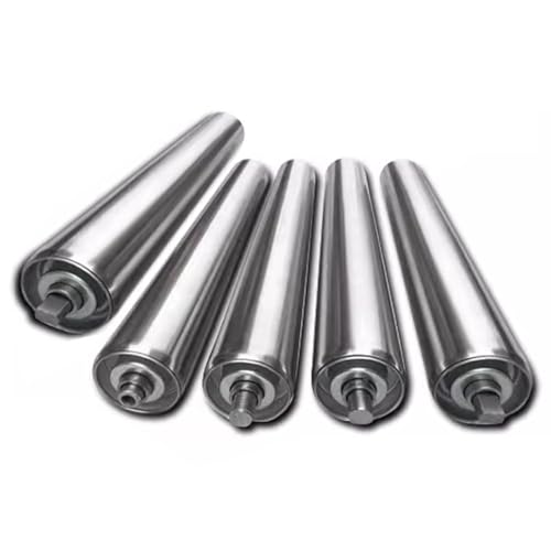 Rouleau convoyeur à gravité 2 pouces acier galvanisé longueur 863 mm lot de 5 pièces