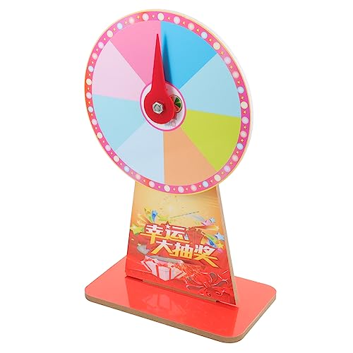 Yardwe Desktop Roulette Wheel Wheel of Fortune Game Party Supply Game Random Style