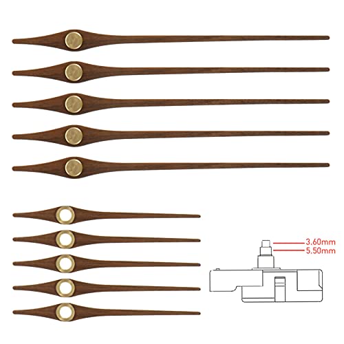 EXCEART Uhrzeiger Holz Uhrwerk Ersatz Kit DIY Maximal Zifferblatt Mechanismus Reparatur Werkzeug Pendeluhr Bewegung Kit für DIY Wanduhr Handwerk 12...