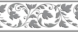 White with Silver Trim Premium Guest Towels, 24ct