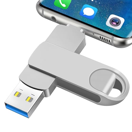 LZKNZT USB C Stick 512GB USB Stick 2 in 1 Dual Type C USB-Stick 512GB Wasserdichter Metall USB C Speicherstick Memory Stick für Handy Android/PC/Laptop/Notebook