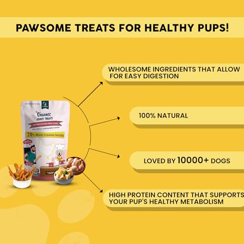 Image of Grandma's Signature Cheese Dog Treats - Strong Muscle & Smart Brain, Grain-Free, Rawhide-Free, Organic, Chicken & Amul Cheese, 50g + 20% Extra, Ideal for All Breeds & Ages