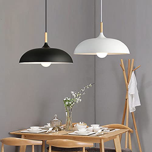 TECNOLUX Lampada A Sospensione Moderna Nordic Rosca - Diametro 20 Cm - Design Elegante Per Cucina, Camera, Ristorante E Hall - Colore Bianco