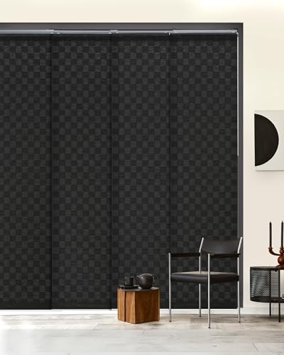 GoDear Design Adjustable Sliding Panel Track Blinds, Fits Windows, Patio Doors, Sliding Glass Doors, Closet Doors, Adjustable Track Width 45.8