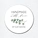 Custom Made with Love Stickers, Handmade Gift Stickers, Business Stickers, Personalized Labels for Favors, Baked Goods, Gifts