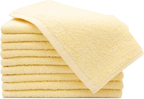 Zollner 10 Toallas De Tocador Amarillas, 40x60 Cm, Algodón 100 Zollner 10 Toallas De Tocador Amarillas, 40x60 Cm, Algodón 100