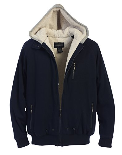 Image of Gioberti Men's Soft Heavyweight Sherpa Lined Fleece Hoodie Jacket