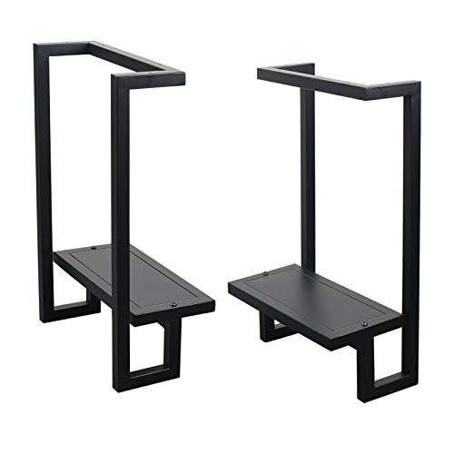 Metal Furniture Legs Industrial Modern Decory G Shape Table Legs,Heavy Duty Desk Legs,Dining Table Legs,DIY Table with Iron Legs(28H x 17.7W inch)