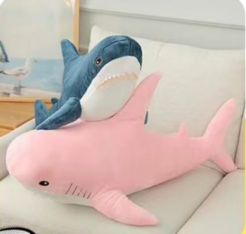 Image of Ryttir 31 Inch XXL Giant Shark Stuffed Animals,Chubbier Shark Pillow Soft Shark Plush Shark Body Pillow Stuffed Shark Decor, Perfect Chrismas Stress Relief Gift for Kids Women
