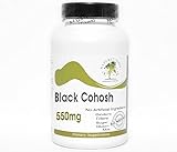 Black Cohosh 550mg ~ 200 Capsules - No Additives ~ Naturetition Supplements