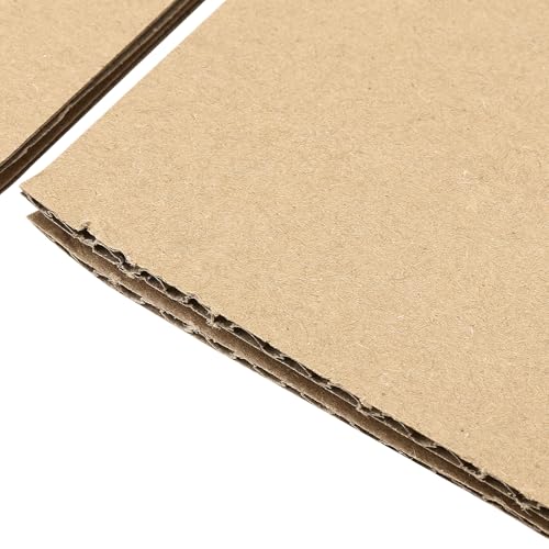 NGOSUET 40 Stück Faltkartons aus Wellpappe, 15 x 15 x 15 cm Quadratische Versandkartons, Würfelform Versandkarton für kleine Waren, Braun