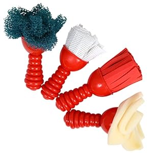 READY 2 LEARN Textured Art Tools – Set of 4 – Jumbo Paint Brushes for Toddlers and Kids – Set 1 – DIY Patterns and Effects