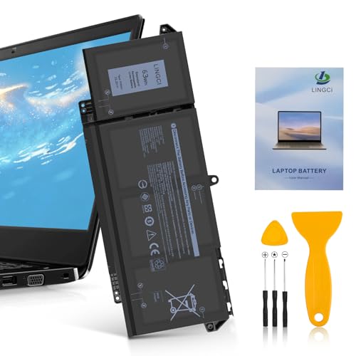 Image of 7FMXV Battery Replacement for Dell Latitude 5320 7320 7420 7520 Latitude 5320 2-in-1 /7320 2-in-1 /7420 2-in-1 P133G P134G P135G P136G P138G P139G P110F TN2GY 9JM71 4M1JN 1PP63 63Wh