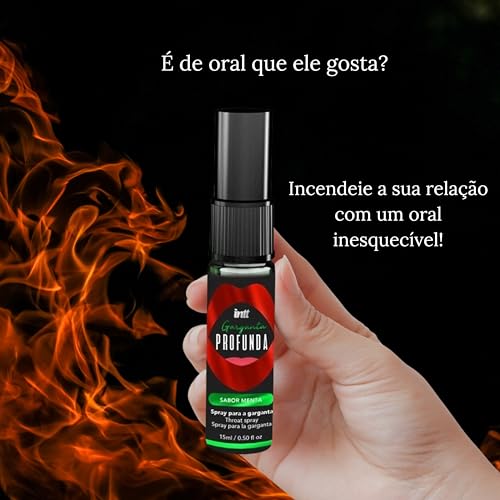 Garganta Profunda Spray Aromatizante Comestível Beijável Sabor Menta Para sexo Oral Sex Shop Intt 15