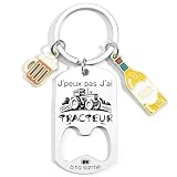 XQXQXZ Porte Clés Tracteur Cadeau Tracteur Personnalisé, Cadeau Unique Anniversaire & Noël pour Collègue, Ami, Famille, Idée Cadeaux pour Agriculteur Fermier