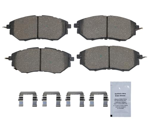 Image of HUSCH D1078 Front Ceramic Brake Pads Kit Fit For Subaru B9 Tribeca 2006-2007, For Forester 2014-2018, For Legacy 2005-2019, For Subaru Outback 2010-2019, For Tribeca 2008-2014, For WRX 2015-2021