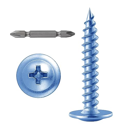 Image of Wensilon(500 pcs)#4x3 /4 inch Phillips Truss Head Wood Screws Galvanizing Quick Metal Self Tapping.