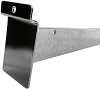 Vista 5 de Soporte de estante Slatwall de 10 pulgadas, cromo, juego de 10 piezas