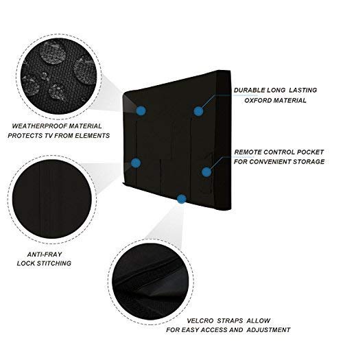 image for iBirdie Outdoor TV Cover 52 to 55 inch Weatherproof, Cover Size 52''L 