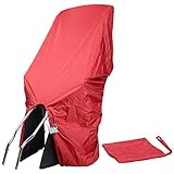 TROCKOLINO sicuro - Regenschutz für Fahrrad-Kindersitz mit Schloss, rot