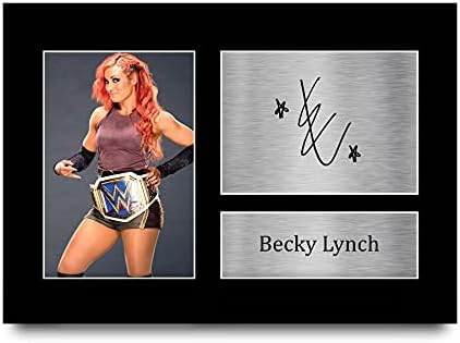 HWC Trading Becky Lynch Gift Signed A4 Printed Autograph WWE Wrestling Gifts Print Photo Picture Display