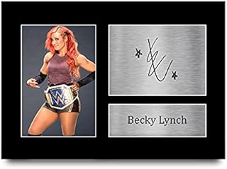 HWC Trading Becky Lynch Gift Signed A4 Printed Autograph WWE Wrestling Gifts Print Photo Picture Display