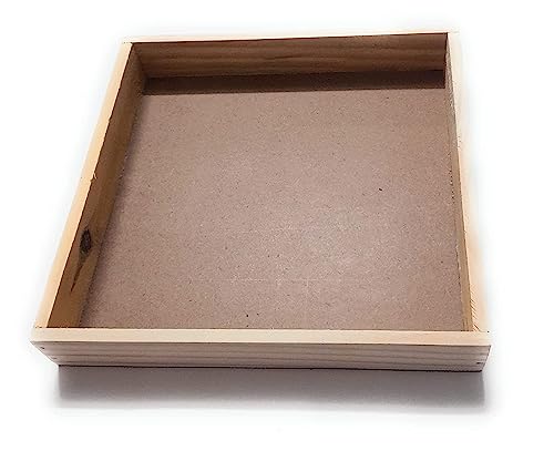 Ditya Crafts Sqaure Wooden Frame for Resin for Varmala Preservati...