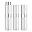 LISAPACK 8ML Atomizer Perfume Spray Bottle for Travel (3 PCS) Empty Cologne Dispenser, Portable Sprayer (Silver)