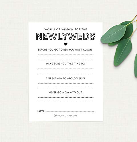 Wedding Words Of Wisdom Amazon.com: Advice For The Bride And Groom, Words Of Wisdom Cards, Wedding  Reception Game, Set Of 20 Cards For Wedding Games, Guestbook Alternative  1:3 : Handmade Products