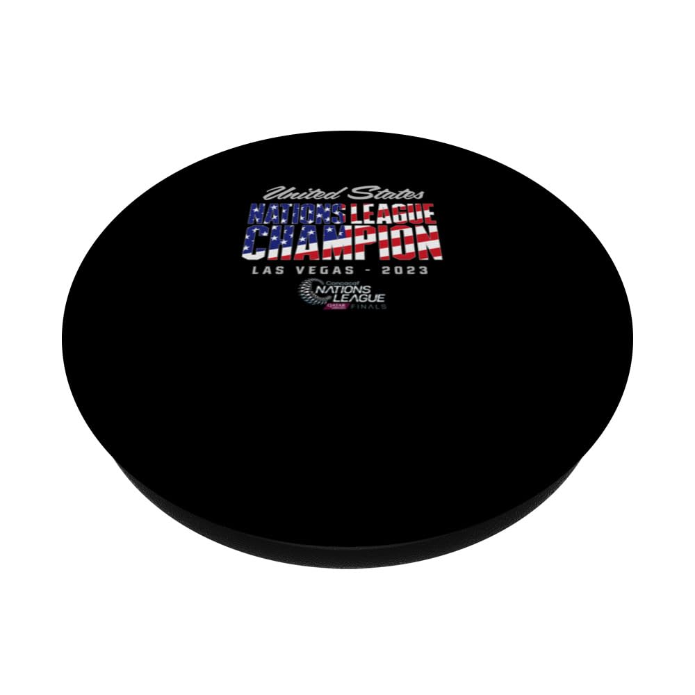 United State Champions of the CONCACAF Nations League Finals PopSockets Swappable PopGrip, Black - Image 2